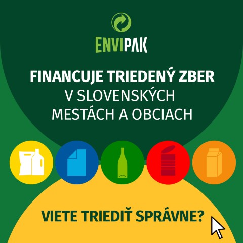 Banner s preklikom na web o správnom triedení odpadu
